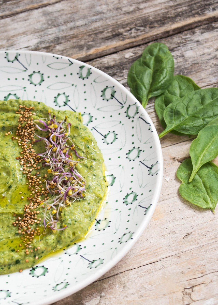 Hummus de espinacas by tia lou