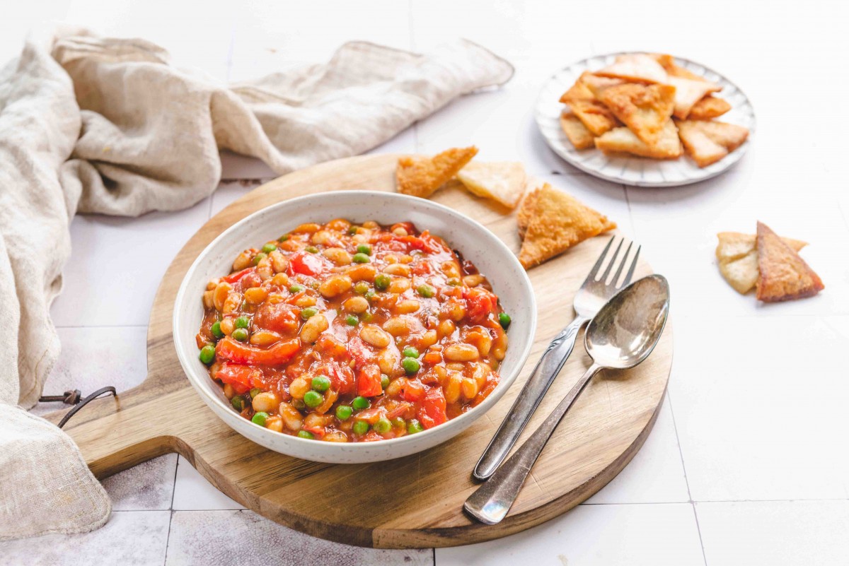 Tomaten-bonencurry