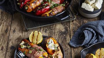 Fire Grilled Stuffed Palermo Peppers