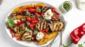 gegrilde paprika's
