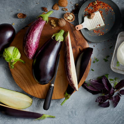 aubergine smaak combinaties