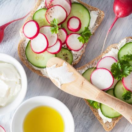 a healthy high tea