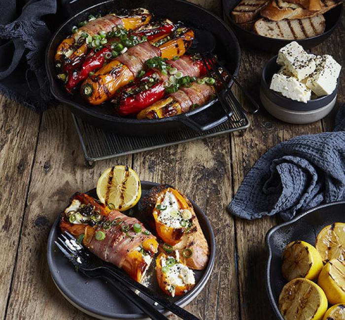 Fire Grilled Stuffed Palermo Peppers