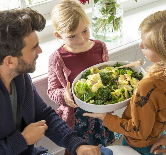 Salad and family