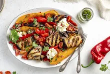 gegrilde paprika's