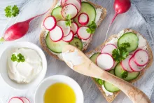 a healthy high tea